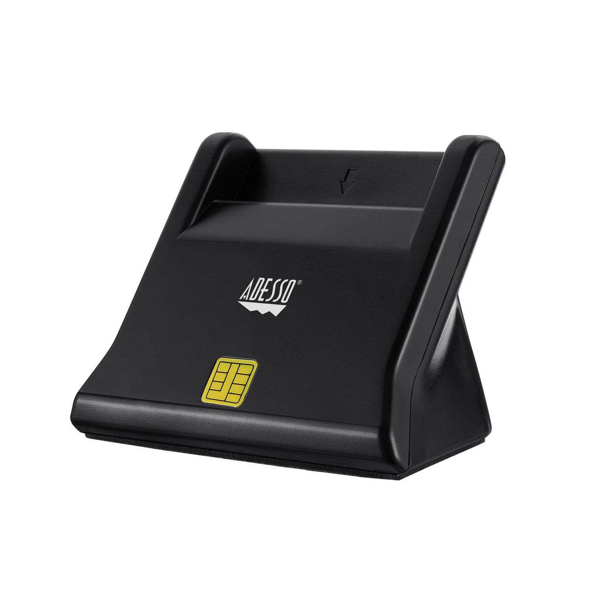 Adesso Smart Carder Reader Desktop USB Connectivity Compact Portable Design CAC and Smart Card Compatible Secure Authentication for Government Healthcare and Enterprise Applications  - TAA Compliant
