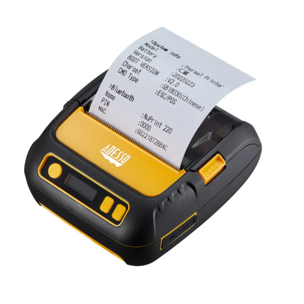 Adesso Thermal Receipt Printer Bluetooth 3-inch for retail delivery and POS operations
