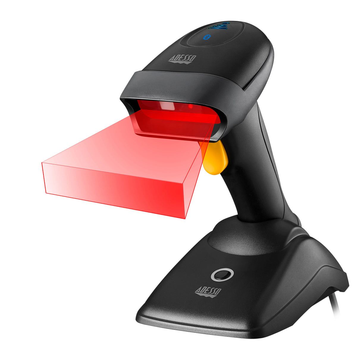Adesso Barcode Scanner Handheld CMOS Sensor Dual-Mode Bluetooth & 2.4GHz Wireless Connectivity 1D/2D Antimicrobial Spill Resistant Drop Protected
