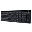 Adesso Keyboard Wireless with Fingerprint Reader AES-256 Security PC/Mac - Black