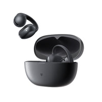Shokz OpenDots Air BLACK True Wireless Earbuds Clip On Nickel Titanium Ultra Lightweight Compact Comfortable Fit Balanced Sound Force Sensor Controls - IP55 Water Resistant - 36hr Playtime