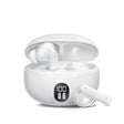 HyperGear Earbuds Bluetooth HyperBudz Basics Active Noise Cancellation 24hr Play Time - White