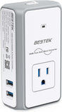 BESTEK World Travel Adaptor 150W with 1 x AC Outlet & 2 x Smart USB Ports