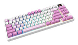 MSI FORGE GK600 TKL WIRELESS VIOLET keyboard Gaming USB + Bluetooth QWERTY Spanish Pink, Violet, White
