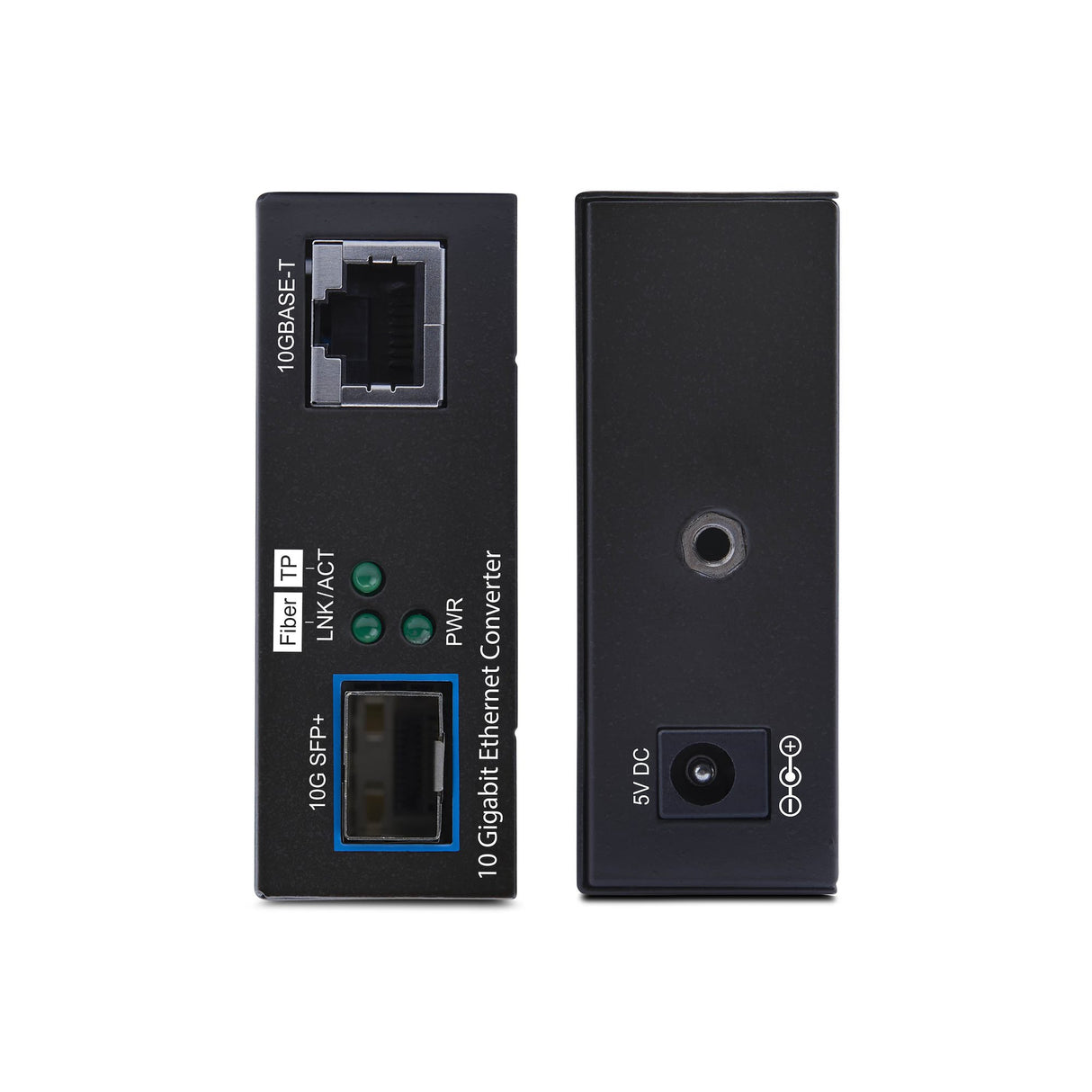 StarTech.com 10GbE Open SFP+ Fiber Media Converter, Standalone 10 Gigabit Ethernet RJ-45 to 10GBASE-X SFP+, Single-Mode / Multi-Mode, 16K Jumbo Frames - TAA
