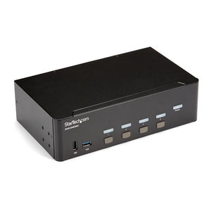 StarTech.com 4 Port HDMI KVM Switch - 4K 30Hz - Dual Display - TAA