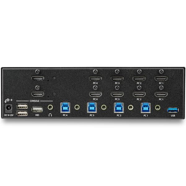 StarTech.com 4 Port HDMI KVM Switch - 4K 30Hz - Dual Display - TAA