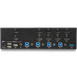 StarTech.com 4 Port HDMI KVM Switch - 4K 30Hz - Dual Display - TAA