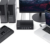 StarTech.com 4 Port HDMI KVM Switch - 4K 30Hz - Dual Display - TAA