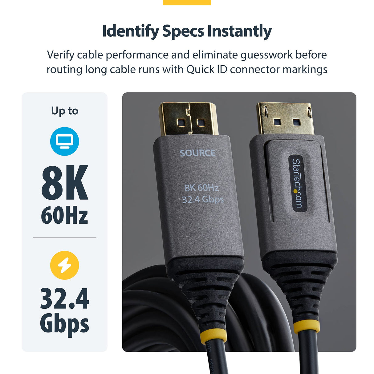 StarTech.com 8K-AOC-50M-DP-CABLE DisplayPort cable Black
