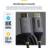 StarTech.com 8K-AOC-25M-DP-CABLE DisplayPort cable Black