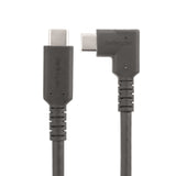 StarTech.com 1.6ft (50cm) USB-C Cable, Right-Angled, USB 10Gbps, 100W (5A) Power Delivery, 8K 60Hz / 4K 144Hz DP Alt Mode, Rugged USB C Cord - Thunderbolt Compatible