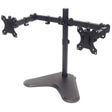 Manhattan Dual Desk Mount for TV & Monitors (Full Motion), Stand Assembly, For screens: 10-27", VESA compatibility: 75x75 and 100x100mm - check the dimensions of the four mounting holes on back of screen to ensure it fits, Max 8kg (each), Black...