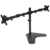 Manhattan Dual Desk Mount for TV & Monitors (Full Motion), Stand Assembly, For screens: 10-27", VESA compatibility: 75x75 and 100x100mm - check the dimensions of the four mounting holes on back of screen to ensure it fits, Max 8kg (each), Black...