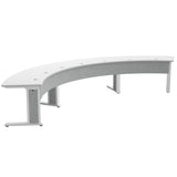 Middle Atlantic ForumTM Arc Table for up to 7 People, 30" Seated Height, Light Colorway