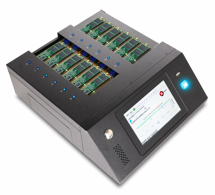 iStorage Kanguru KanguruClone 11 M.2 NVMe SSD Pro Duplicator|Supports Copying Up to 11 M.2 NVMe and M.2 SATA SSDs|Up to 25GB/min transfer rates|Powerful Erase and Disk Wipe Features |Standalone System |Detailed and downloadable system logs