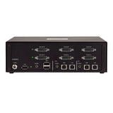 StarTech.com Secure 2-Port Dual-Monitor KVM Switch, DVI, NIAP 4.0 Desktop KVM, Metal Housing, CAC Port, Made in the USA