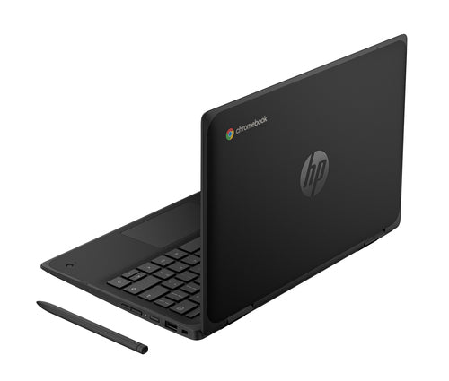 HP Fortis Flip G1m MediaTek 520 Hybrid (2-in-1) 29.5 cm (11.6") Touchscreen HD 8 GB LPDDR4x-SDRAM 64 GB eMMC Wi-Fi 6 (802.11ax) ChromeOS Black
