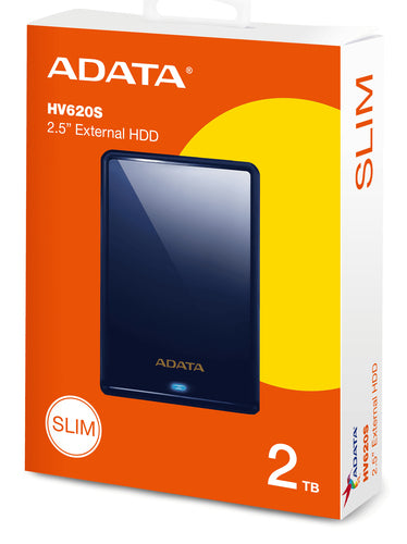 ADATA HV620S external hard drive 2 TB 2.5" Micro-USB B 3.2 Gen 1 (3.1 Gen 1) Blue