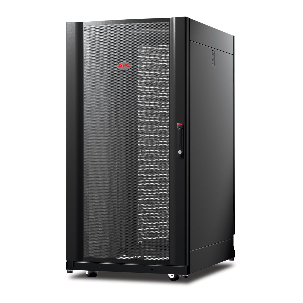 APC NetShelter AV, Server Rack Enclosure, 24U, 10-32 Threaded Rails, Black, 1199H x 600W x 806D mm