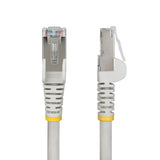 StarTech.com 3ft Gray CAT6a Ethernet Cable, Snagless RJ45, 10GbE, 100W PoE++, S/FTP, LSZH, 27AWG Pure Bare Copper Wire, 500MHz, Shielded Network Patch Cord w/Strain Reliefs, Individually Tested/ETL Verified