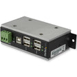 StarTech.com 4-Port USB 2.0 Hub - Metal Industrial USB-A Hub with ESD & 350W Surge Protection - Extended Operating Temp -40 to 185°F - Din Rail/Wall/Desk Mountable - USB Expander Hub - TAA