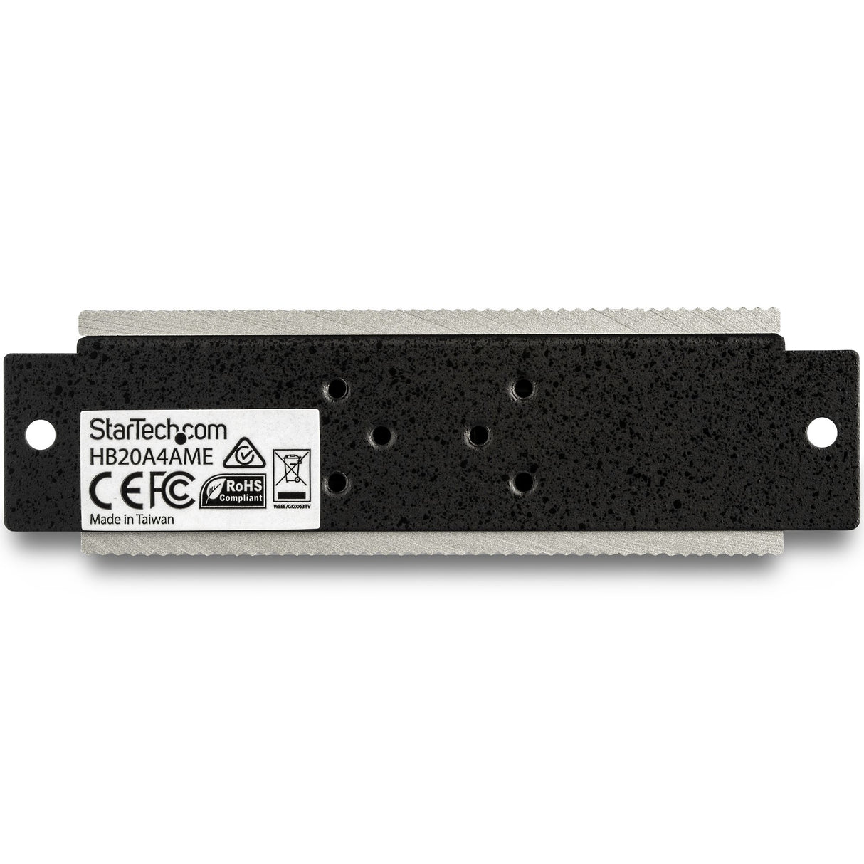 StarTech.com 4-Port USB 2.0 Hub - Metal Industrial USB-A Hub with ESD & 350W Surge Protection - Extended Operating Temp -40 to 185°F - Din Rail/Wall/Desk Mountable - USB Expander Hub - TAA