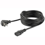 StarTech.com 10ft (3m) Computer Power Cord, Flat NEMA 5-15P to C13, 10A 125V, 18AWG, Black Replacement AC Power Cord, Printer Power Cord, PC Power Supply Cable, Monitor Power Cable - UL Listed