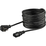 StarTech.com 15ft (4.5m) Computer Power Cord, Flat NEMA 5-15P to C13, 10A 125V, 18AWG, Black Replacement AC Power Cord, Printer Power Cord, PC Power Supply Cable, Monitor Power Cable - UL Listed