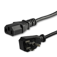 StarTech.com 6ft (1.8m) Computer Power Cord, Flat NEMA 5-15P to C13, 10A 125V, 18AWG, Black Replacement AC Power Cord, Printer Power Cord, PC Power Supply Cable, Monitor Power Cable - UL Listed