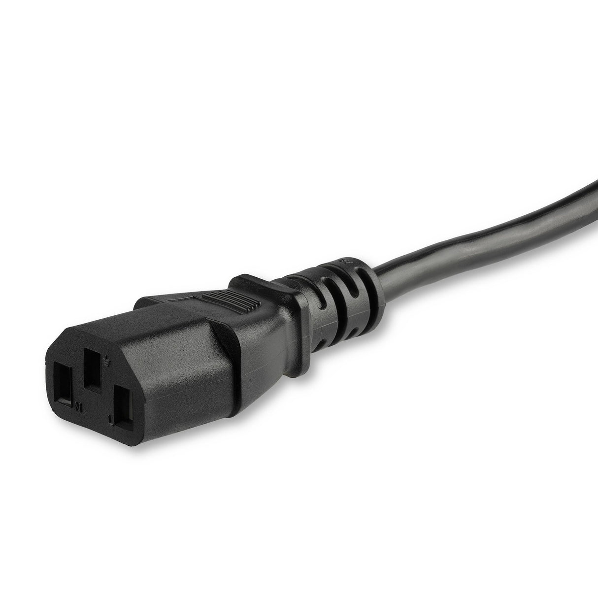 StarTech.com 6ft (1.8m) Computer Power Cord, Flat NEMA 5-15P to C13, 10A 125V, 18AWG, Black Replacement AC Power Cord, Printer Power Cord, PC Power Supply Cable, Monitor Power Cable - UL Listed