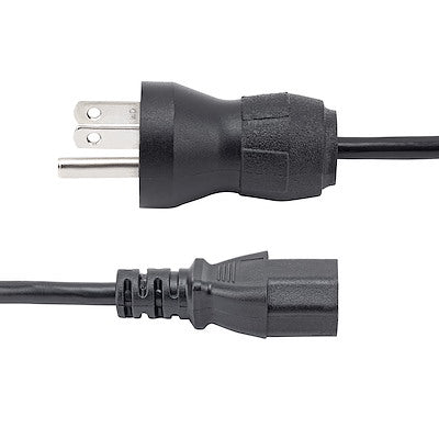 StarTech.com 10ft (3m) Hospital Grade Power Cord, 18AWG, NEMA 5-15P to C13, 10A 125V, Green Dot Medical Power Cable, PC Power Supply Power Cable, Printer / Monitor Power Cable - UL Listed