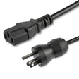 StarTech.com 10ft (3m) Hospital Grade Power Cord, 18AWG, NEMA 5-15P to C13, 10A 125V, Green Dot Medical Power Cable, PC Power Supply Power Cable, Printer / Monitor Power Cable - UL Listed