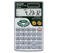 Sharp EL-344R calculator Pocket Scientific Silver