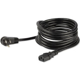 StarTech.com 10ft (3m) Computer Power Cord, Right Angle NEMA 5-15P to C13, 10A 125V, 18AWG, Black Replacement AC Power Cord, Printer Power Cord, PC Power Supply Cable, Monitor Power Cable - UL Listed