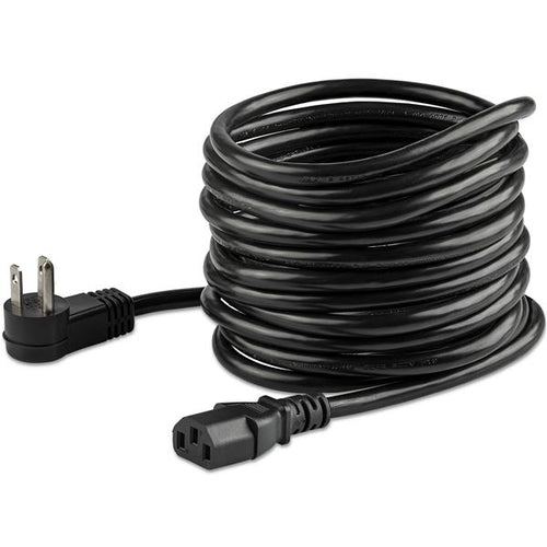 StarTech.com Power Cord - Right-Angle NEMA 5-15P to C13 - 15 ft.