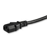StarTech.com Power Cord - Right-Angle NEMA 5-15P to C13 - 15 ft.