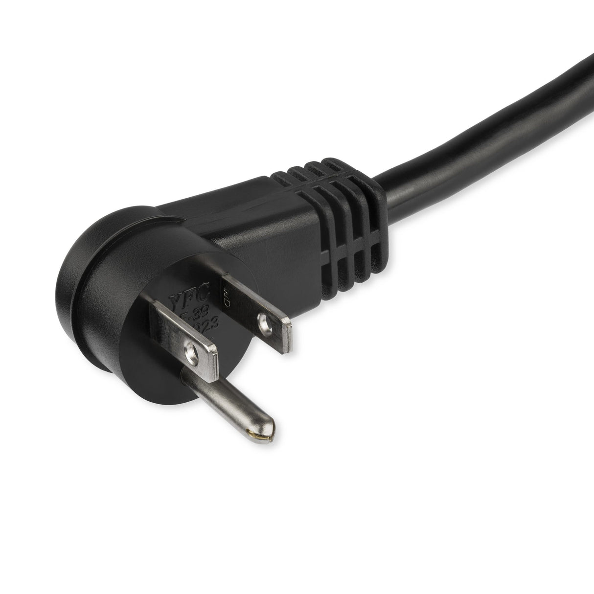 StarTech.com 6ft (2m) Computer Power Cord, Right Angle NEMA 5-15P to C13, 10A 125V, 18AWG, Black Replacement AC Power Cord, Printer Power Cord, PC Power Supply Cable, Monitor Power Cable - UL Listed