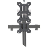 Manhattan Triple Desk Mount for TV & Monitors, For screens: 10" to 27", Clamp Assembly, VESA compatibility: 75x75 and 100x100mm - check the dimensions of the four mounting holes on back of screen to ensure it fits, Max 7kg (each), Black, Bracket...
