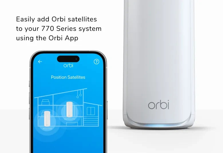NETGEAR Orbi 770 Tri-band (2.4 GHz / 5 GHz / 6 GHz) Wi-Fi 7 (802.11be) White 2 Internal