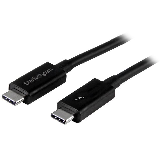 StarTech.com 3.3ft (1m) Thunderbolt 3 Cable, 20Gbps, 100W PD, 4K, Thunderbolt Certified, Compatible with Thunderbolt 4/USB 3.2/DisplayPort