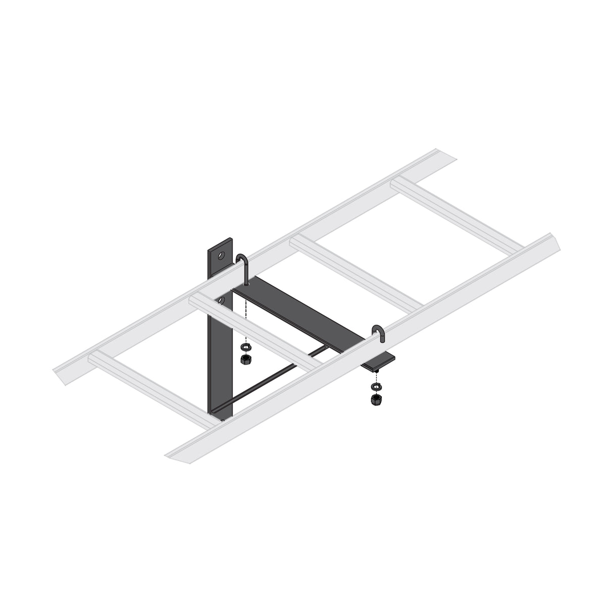 Middle Atlantic Triangle Wall Support Bracket 18 Inches Wide