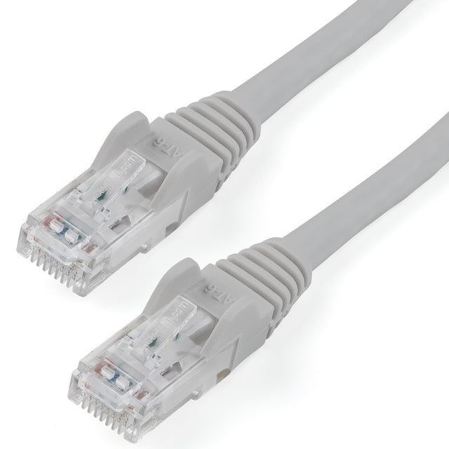 StarTech.com 10ft CAT6 Cable - Gray CAT6 Ethernet Cable - Gigabit Ethernet Wire - 250MHz 100W PoE RJ45 UTP CAT 6 Network/Patch Cord Snagless - Individually Tested