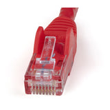 StarTech.com 10ft CAT6 Cable - Red CAT6 Ethernet Cable - Gigabit Ethernet Wire - 250MHz 100W PoE RJ45 UTP CAT 6 Network/Patch Cord Snagless - Individually Tested
