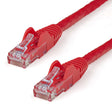 StarTech.com 10ft CAT6 Cable - Red CAT6 Ethernet Cable - Gigabit Ethernet Wire - 250MHz 100W PoE RJ45 UTP CAT 6 Network/Patch Cord Snagless - Individually Tested