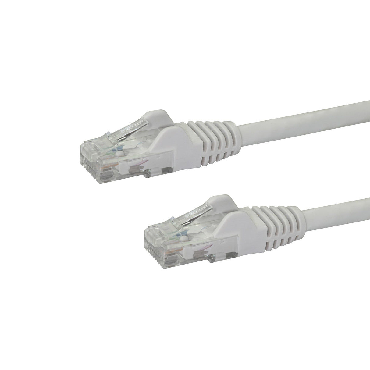 StarTech.com 15ft CAT6 Ethernet Cable - White CAT 6 Gigabit Ethernet Wire -250MHz 100W PoE RJ45 UTP Network/Patch Cord Snagless w/Strain Relief Individually Tested