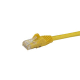 StarTech.com 3ft CAT6 Ethernet Cable - Yellow CAT 6 Gigabit Ethernet Wire -250MHz 100W PoE RJ45 UTP Network/Patch Cord Snagless w/Strain Relief Individually Tested