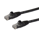 StarTech.com 6ft CAT6 Ethernet Cable - Black CAT 6 Gigabit Ethernet Wire -250MHz 100W PoE RJ45 UTP Network/Patch Cord Snagless w/Strain Relief Individually Tested