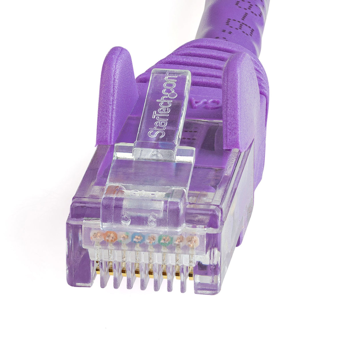 StarTech.com 25ft CAT6 Cable - Purple CAT6 Ethernet Cable - Gigabit Ethernet Wire - 250MHz 100W PoE RJ45 UTP CAT 6 Network/Patch Cord Snagless - Individually Tested