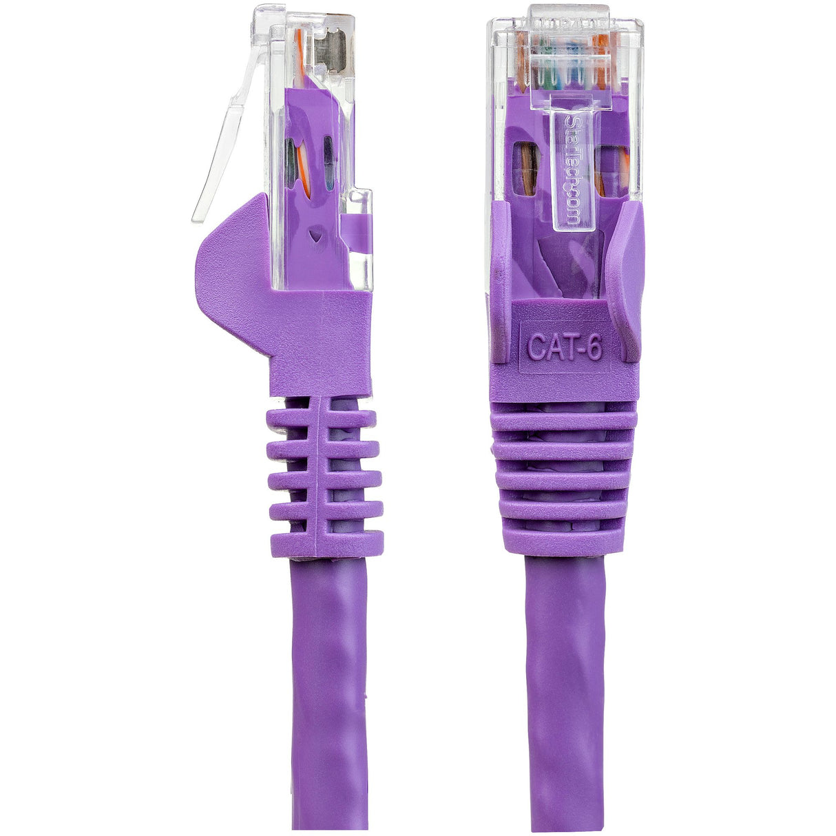 StarTech.com 25ft CAT6 Cable - Purple CAT6 Ethernet Cable - Gigabit Ethernet Wire - 250MHz 100W PoE RJ45 UTP CAT 6 Network/Patch Cord Snagless - Individually Tested